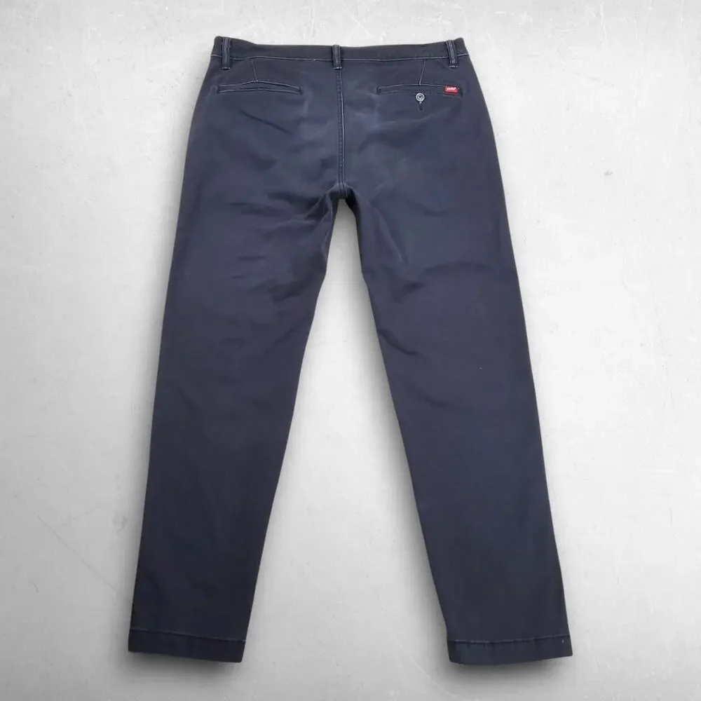 Levi's XX Chino Standard Taper Pants Men 34x30 Black Stretch Workwear Streetwear